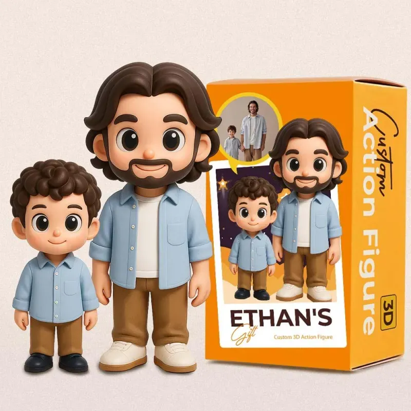 Custom Action Toy From Your Photo Personalized Toy Figure Custom Action Figure Gifts For Dad