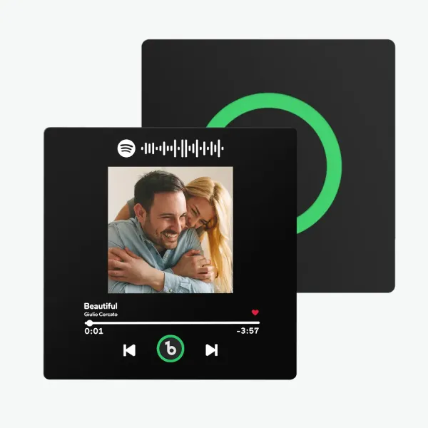 New 4.0 Upgrade Custom Music Fridge Magnet Colorful Frame Album Fridge Magnet Can Play Songs Gift for Couple