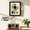 Personalized Golden Record Style Music Decor, Custom Music Photo Name, Custom Photo Music Plaque, Personalized Song Plaque, Click to Play No Phone Needed for Loved Ones - Photowatch