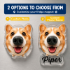 Custom Dog Nose Squishy Fridge Magnet Sticker – Personalized Pet Nose Squeeze Toy with Custom Face & Name - Photowatch