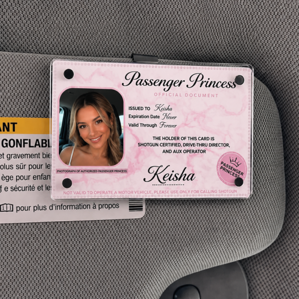 Personalized Passenger Princess Card– Forever Valid VIP Card - Photowatch