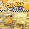 Cheese Block Slow Rebound Squishy Toy Soft Stress Relief Squeeze Fidget Toy Cute Food Sensory Play Gift