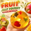 Fruit Jelly Squishy Ball Realistic Fruit Gel Stress Relief Sensory Fidget Toy