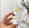 Seagull MINE Button Keychain with Real Sound and LED Light Funny Fidget Clicker Gag Gift
