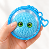 10cm Cotton Doll Outing Bag - Transparent Round Plush Toy Display Case