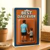 Personalized Father's Day Gift For Dad, Custom Photo Dad And Kids Action Figure Acrylic Block, Best Dad Ever Block Plaque, Gift For Husband