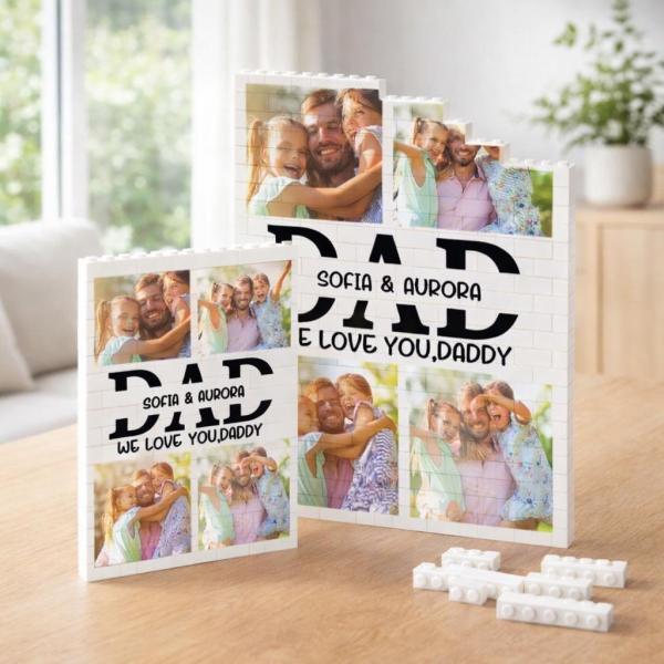 Custom Photo Brick Puzzle Frame – Build Gentle Love, A Meaningful Gift for Dad & Father's Day