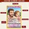 Personalized Father's Day 2 Sides Card Custom Photo Gamer Dad Gift Inspired Keepsake Card Gift From Kids Card for Him