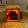 Custom Photo Flipbook Frame Animation Machine Mechanical Hand-cranked Flipbook Box with Light Black Walnut Christmas Gifts - Photowatch