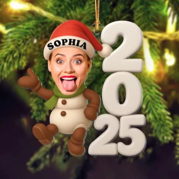 Personalized Family Christmas Ornament, Funny Custom Face Ornament, Holiday Tree Decoration, Christmas Gift for Families - Photowatch