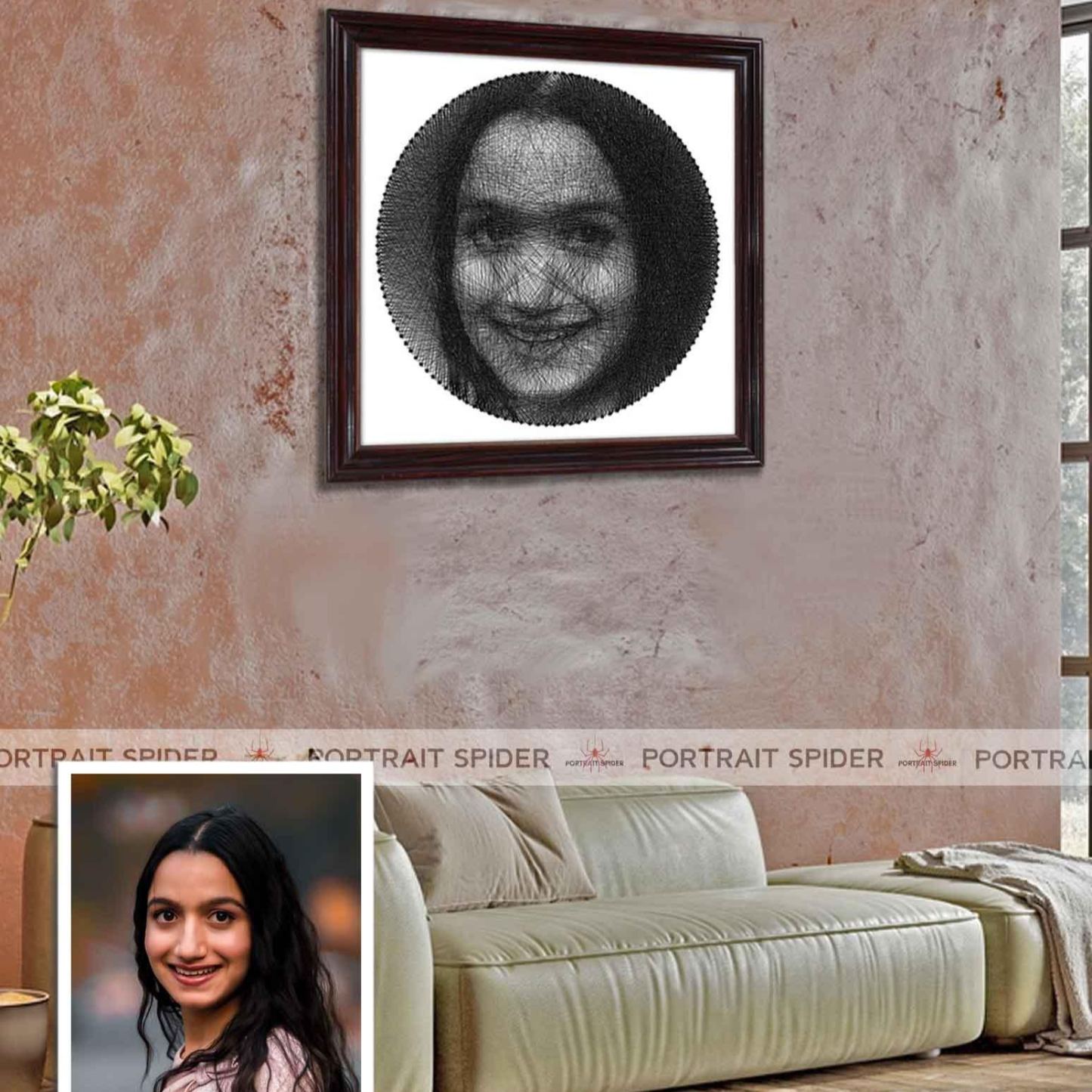 Personalized Photo String Kit Thread Portrait Art Create Your Own Unique Thread Painting with our DIY String Art Kit DIY Wall Art Handmade Gift - Photowatch