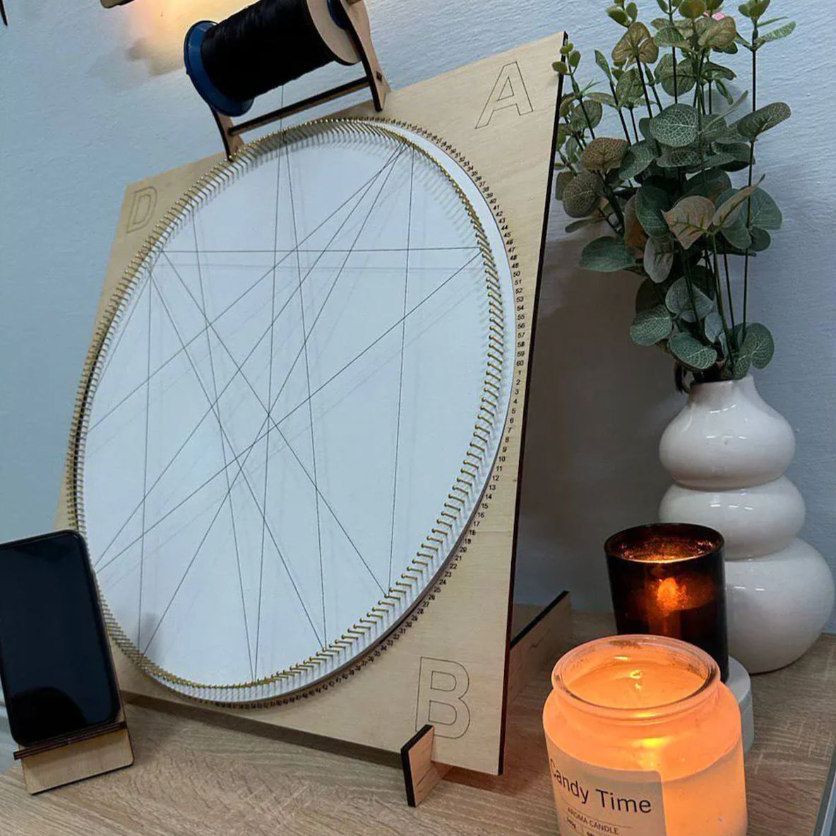 Personalized Photo String Kit Thread Portrait Art Create Your Own Unique Thread Painting with our DIY String Art Kit DIY Wall Art Handmade Gift - Photowatch