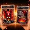 Custom Football Player Trading Card Plaque – Personalized Kids Sports Card Display, Acrylic Slab Gift for Boys - CustomCardverse