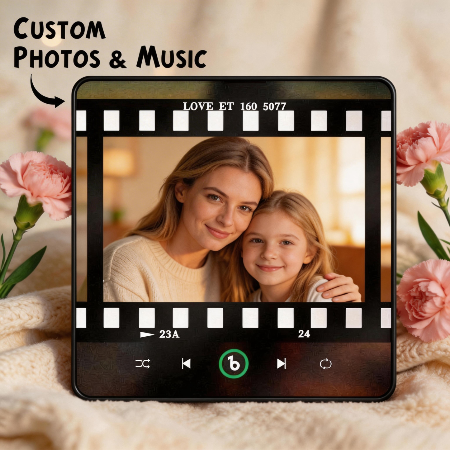 Mother's Day Gifts Custom Music Fridge Magnet Colorful Frame Album Fridge Magnet Can Play Songs