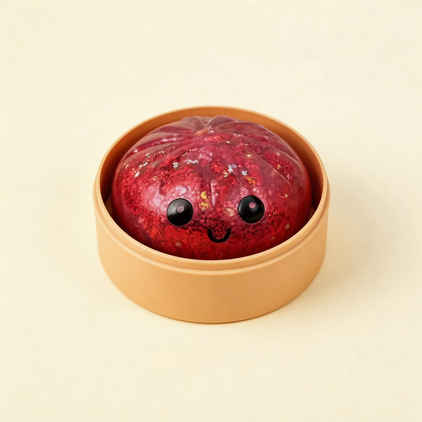 Glitter Dumpling Squishy Toys Steamed Bun Sensory Stress Relief Ball Novelty Desk Soft Squeeze Decompression Gift - Photowatch