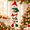 Crochet Snowman Hanging Ornament Spiral Snowman Tree Decoration for Christmas