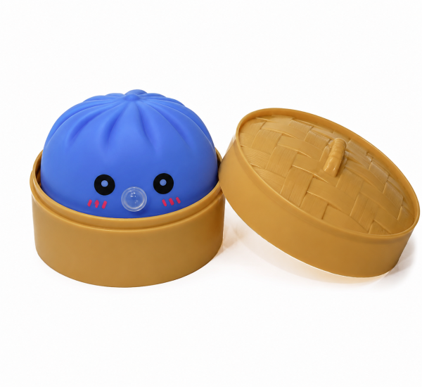 Mystery Glitter Dumpling Squishy Blind Box Toys, Steamed Bun Sensory Stress Relief Ball, Soft Kawaii Fidget Decompression Desk Toy Gift