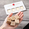 Wooden Dice Naughty Couple Dice Game for Him Funny Portable Couple Dice Kit for Adults Women Men Husband Girlfriend Boyfriend Valentine's Day Bridal Wedding Shower
