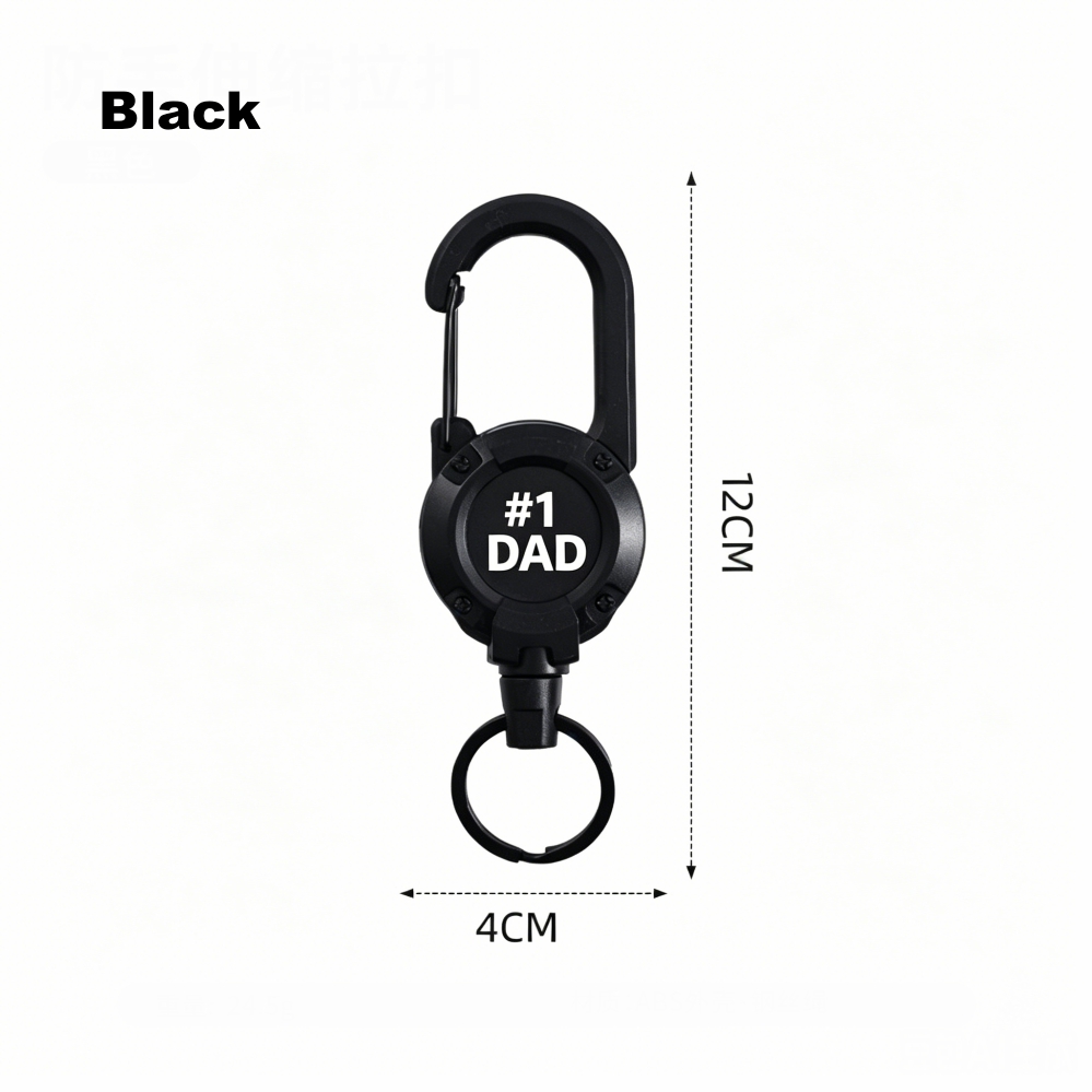 3 In 1 New Multifunctional Retractable Pull Reel Carabiner Keychain, Strong Steel Wire Rope Buckle,Outdoor Sport Keychain Tool keychain Accessories