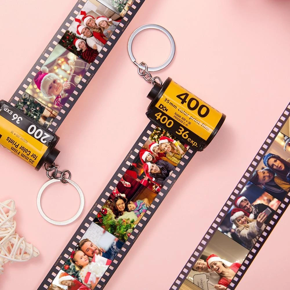 Custom Camera Roll Keychain Romantic Customized Valentine`s Gifts - photowatch
