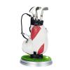 Golf Bag-Shaped Pen Holder with Golf Club-Shaped Pen Desk Accessories Gifts for Golf Lovers