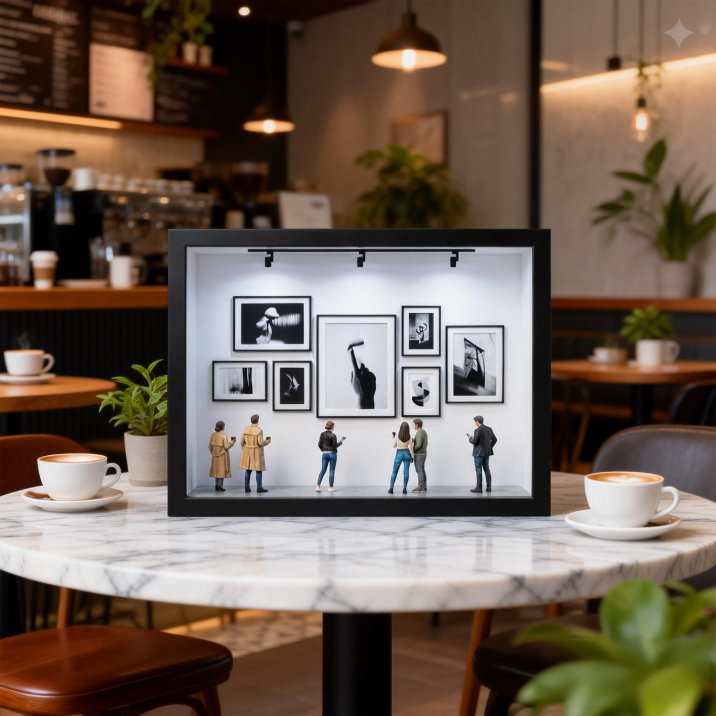 Custom Photo Mini Art Gallery Frame Personalized Museum of Us Frame Unique and Meaningful Gift for Her or Him - Photowatch