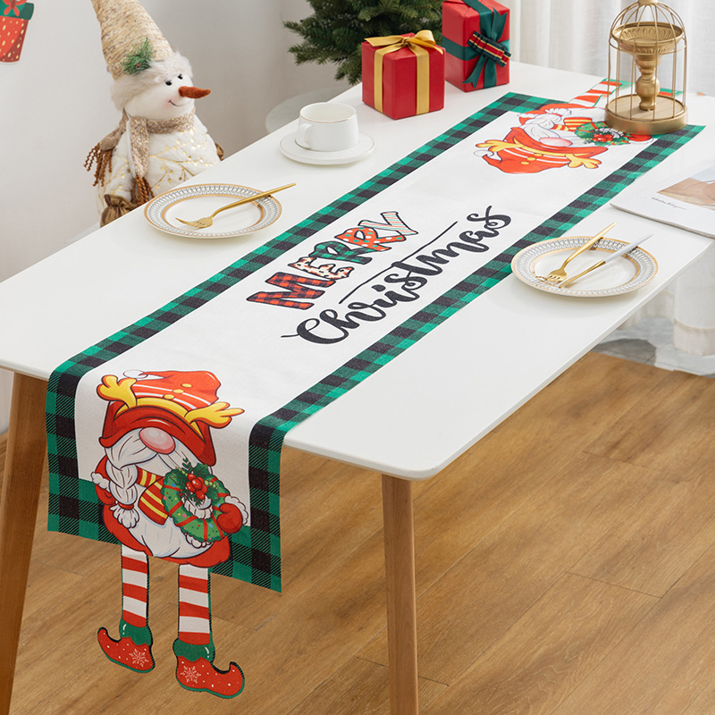 Creative Santa Table Runner | 3D Dangling Legs Design | Christmas Holiday Table Decoration