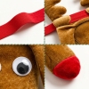 Mens Funny Reindeer Novelty Jockstrap with Plush Antlers and Red Nose Christmas Gift for Him