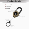 3 In 1 new multifunctional Retractable Pull Reel Carabiner Keychain, Strong Steel Wire Rope Buckle,Outdoor Sport Keychain Tool keychain accessories - Photowatch