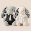 Custom Photo Wedding Bunny Plush Personalized Bride & Groom Bunny Stuffed Animal, Anniversary Wedding Gift for Couples - Photowatch