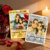 Personalized Valentine’s Day Power Couple Card, Custom Anniversary Card Couple Photo Anime Style, Best Valentine's Day Gift for Lover