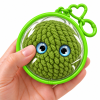 10cm Cotton Doll Outing Bag - Transparent Round Plush Toy Display Case