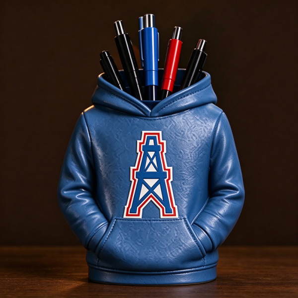 Football Hoodie Pen Holder | Team Desk Organizer