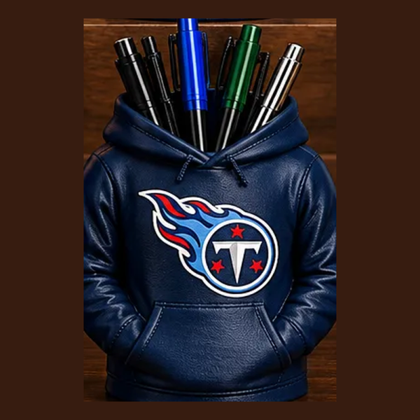 Football Hoodie Pen Holder | Team Desk Organizer