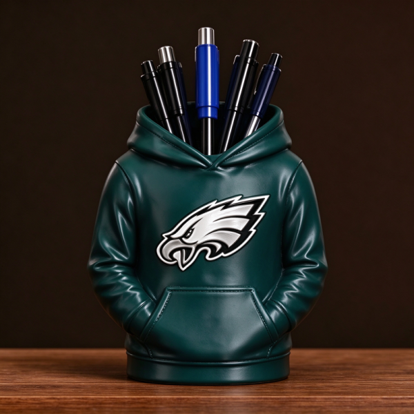 Football Hoodie Pen Holder | Team Desk Organizer