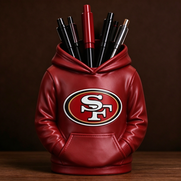 Football Hoodie Pen Holder | Team Desk Organizer