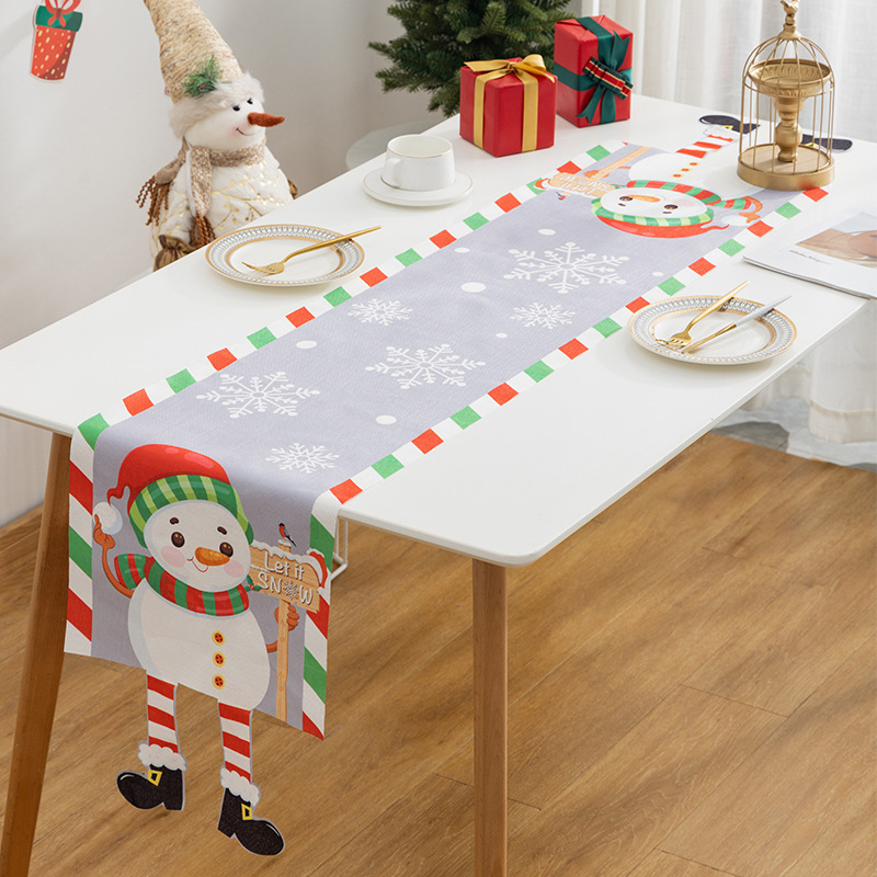 Creative Santa Table Runner | 3D Dangling Legs Design | Christmas Holiday Table Decoration