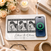 Personalized Film Strip Wireless Charging Pad with Photo, Custom Couple Photo Charger, Anniversary Gift for Couples, Romantic Personalized Wireless Charger