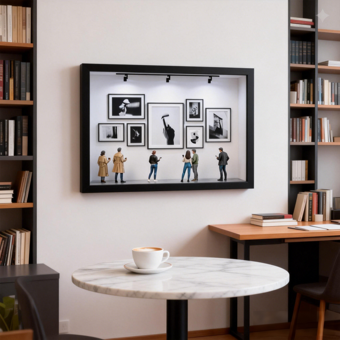 Custom Photo Mini Art Gallery Frame Valentines Gifts Personalized Museum of Us Frame Unique and Meaningful Gift for Her or Him