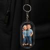 Personalized Acrylic Cartoon Keychain Photo Bag Charm Unique Keepsake 
