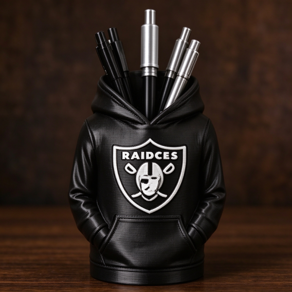 Football Hoodie Pen Holder | Team Desk Organizer