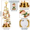 Personalized Custom Photo & Name Christmas LED Tree Lights, Family Together Santa Elf Snowman, Best Christmas Gift for Family