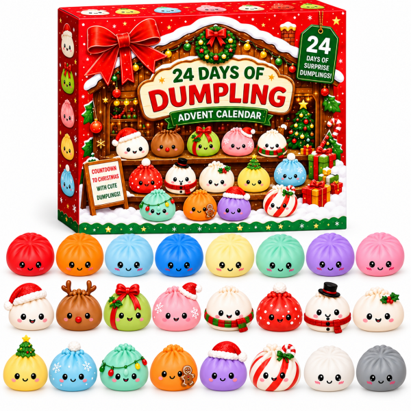 Advent Calendar 24 Christmas Dumpling Squishy Surprise Gifts For Kids Or Family Ideas