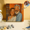 Custom Funny Caricature Portrait Paint by Numbers Kit Personalized DIY Painting Set Turn Your Photo into Personalized Artwork