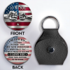 To My Son My Little Boy Yesterday American Flag Fist Bump - Personalized Custom Pocket Hug