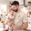 Custom Dad Photo Shirt - Embroidered Dad & Kids Portrait - Personalized Father's Day Keepsake Gift - Photowatch