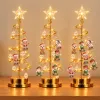 Personalized Custom Photo & Name Christmas LED Tree Lights, Family Together Santa Elf Snowman, Best Christmas Gift for Family