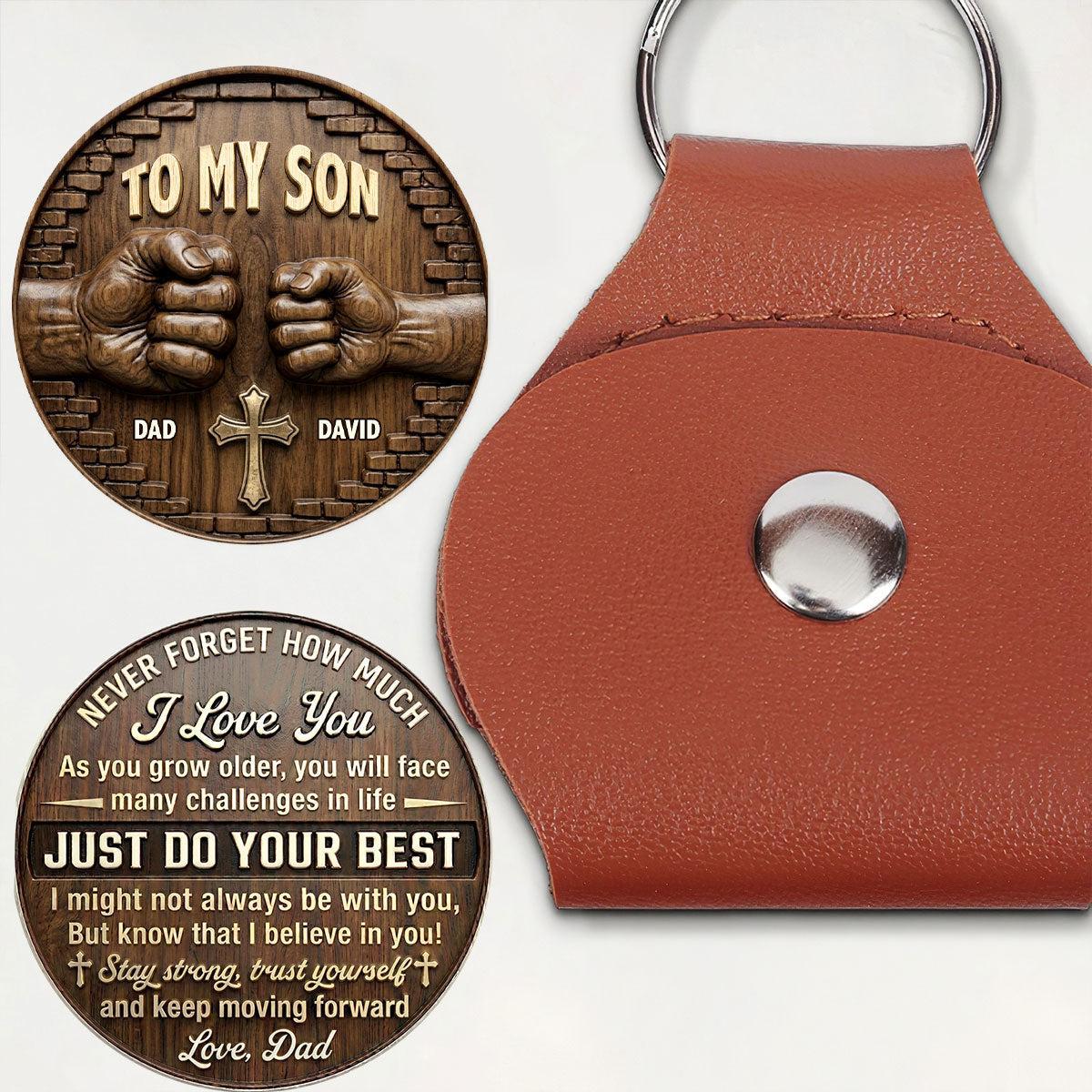 Personalized Pocket Hug Token - Meaningful Gift for Son or Grandson