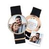 Ladies Watch Personalized Photo Watch With Black Red Blue Strap Birthday Gift