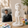 Custom DIY Paintable Plaster Figurine from Your Photo | Personalized Cartoon Gift for Family, Couples, Kids & Friends - Photowatch